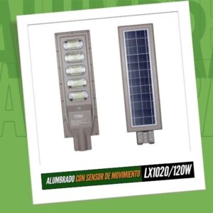 Alternative view of LX1020/120W Luminaria  Led Solar con Sensor de Movimiento